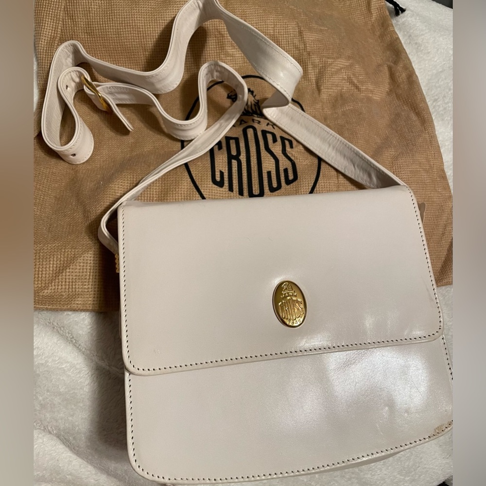 Mark Cross White Leather handbag